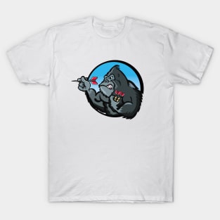 Gorilla playing Darts T-Shirt